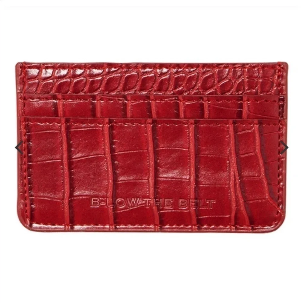 NEW B-LOW THE BELT Croc Card Case
